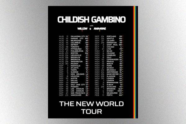 Childish Gambino announces New World Tour dates, releases 'Atavista'