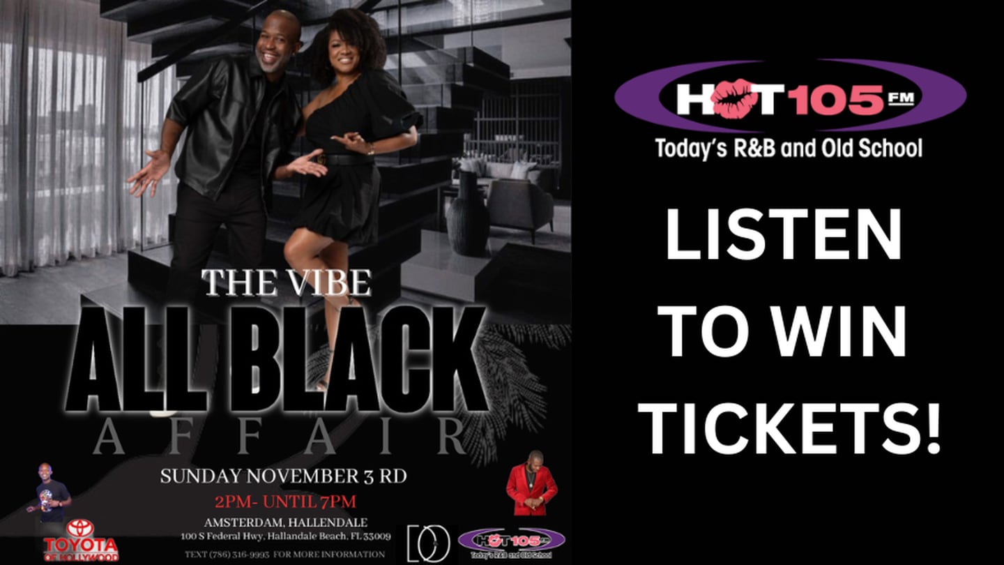 Win tickets to THE VIBE, South Florida’s Ultimate Day Party - All Black Affair!