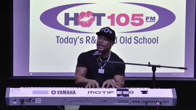 Tank plays "Please Don't Go" for our listeners on Hot Live