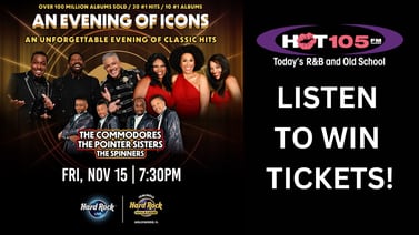 Win tickets to Evening of Icons: with The Commodores, The Pointer Sisters and The Spinners!