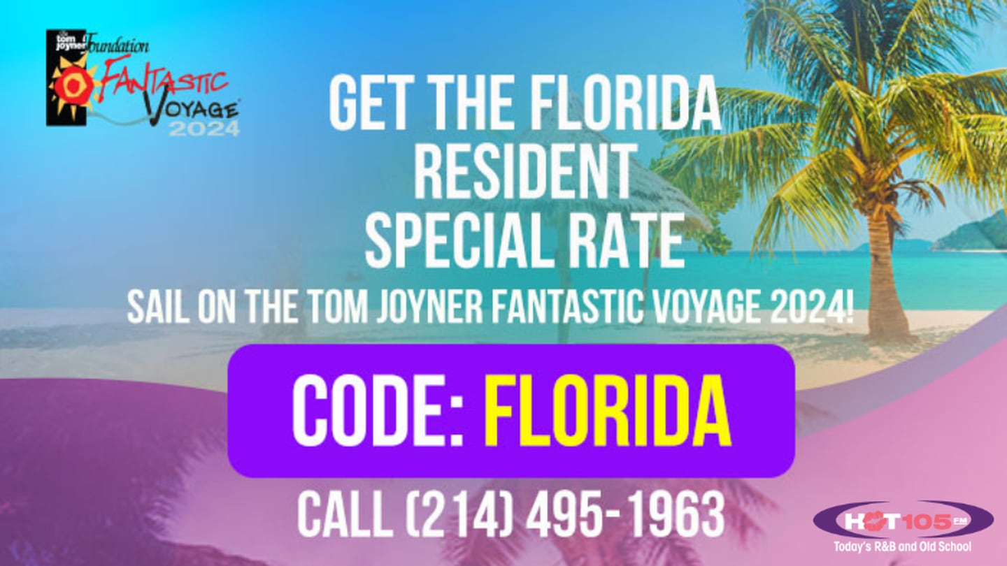 Register to win a cabin on the Tom Joyner’s Fantastic Voyage! 