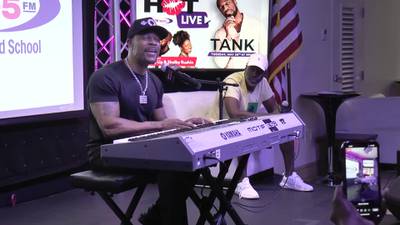 Tank plays "When We Love" for our listeners on Hot Live
