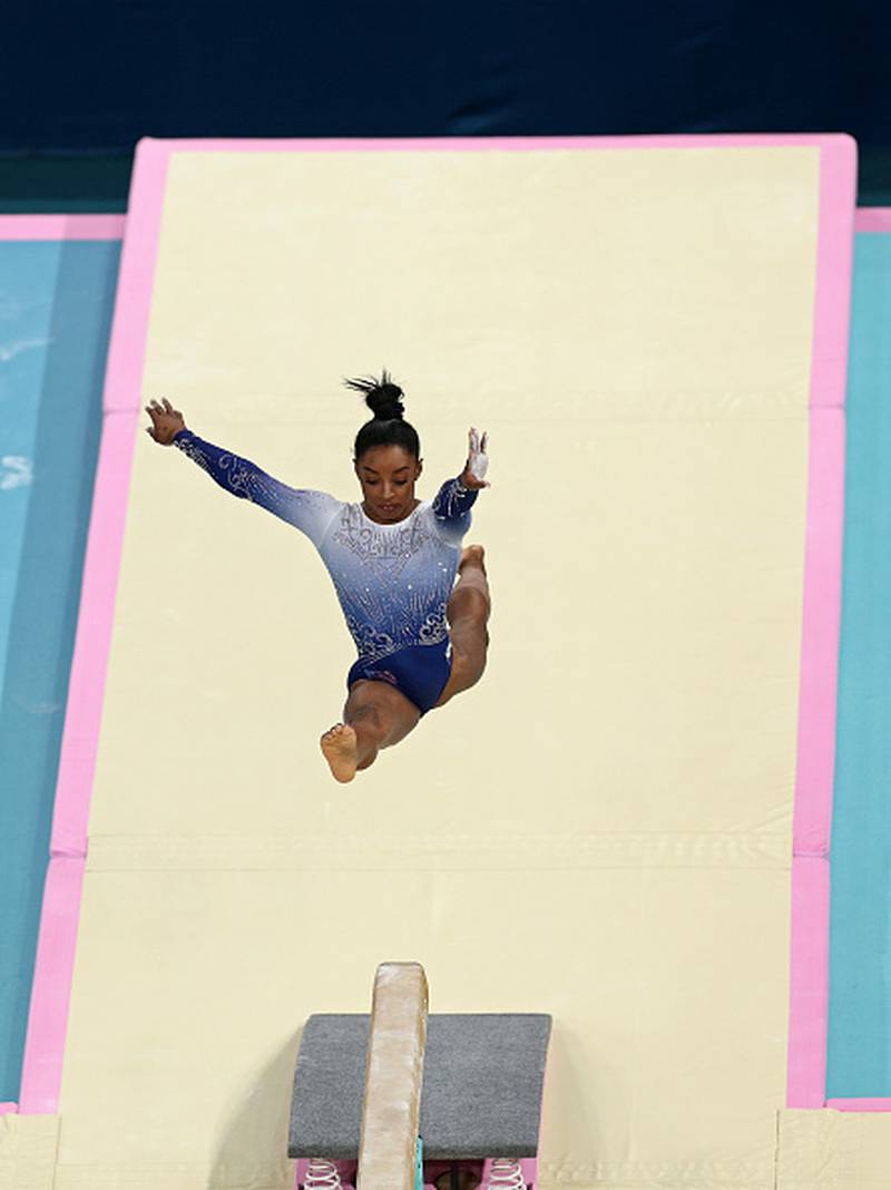 Photos Simone Biles' final day of competition at Paris Olympics HOT 105!