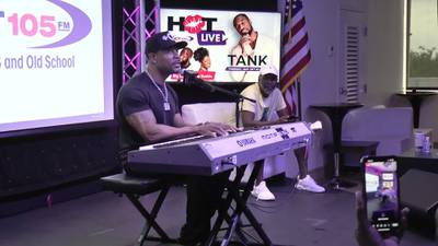 Tank jams for our listeners and plays "Maybe I Deserve" on Hot Live