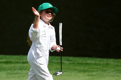 People golfing at Augusta National