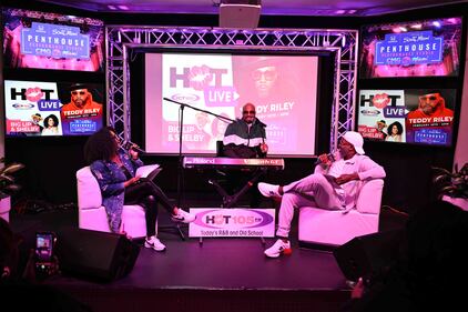 WHQT Hot 105 Hot Live Teddy Riley  Honda of South Miami Penthouse Performance Studio at CMG Miami