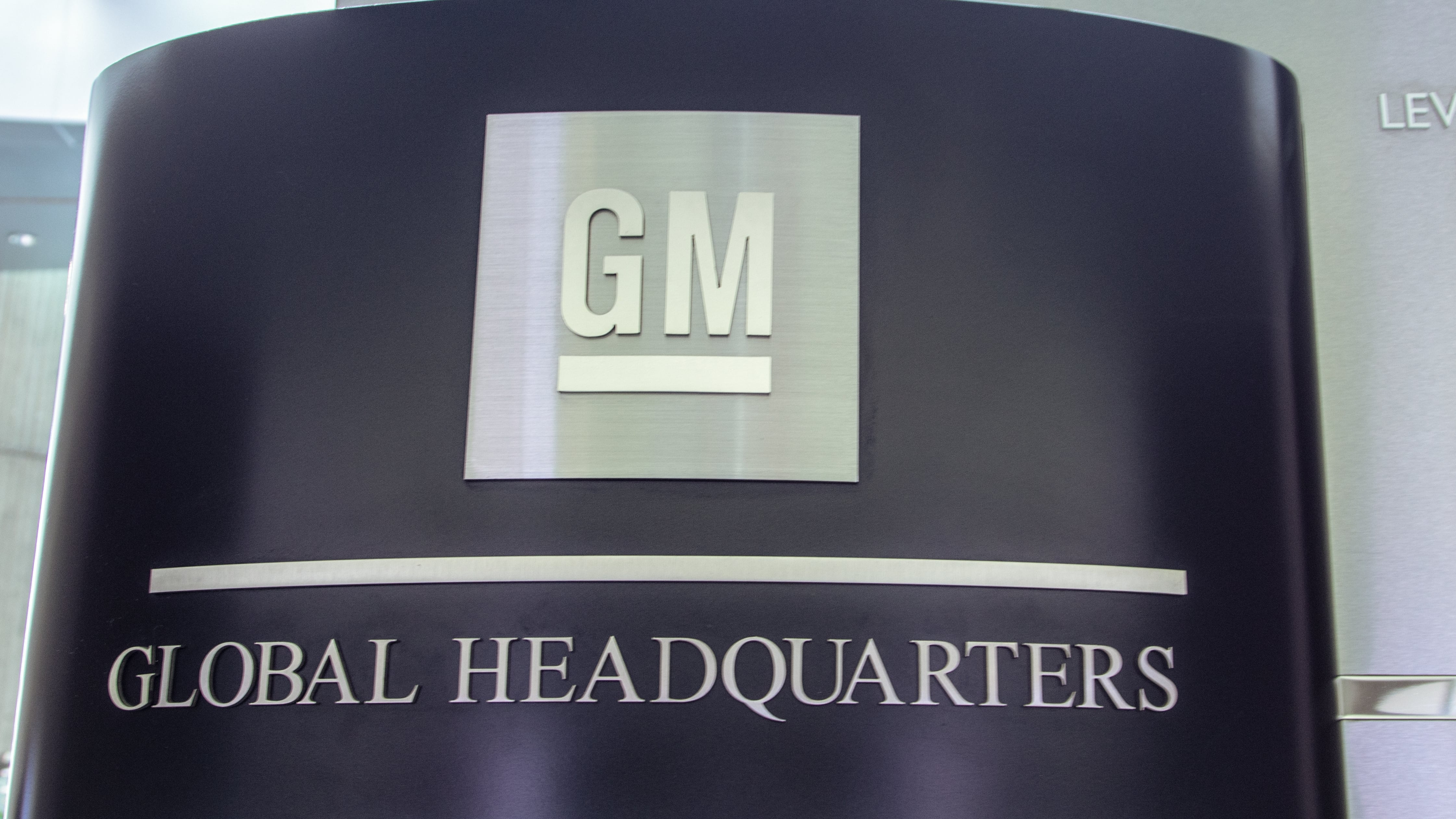 GM Global Headquarters sign