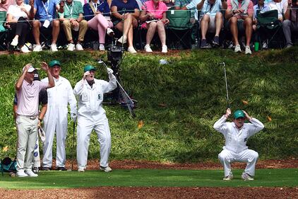 People golfing at Augusta National