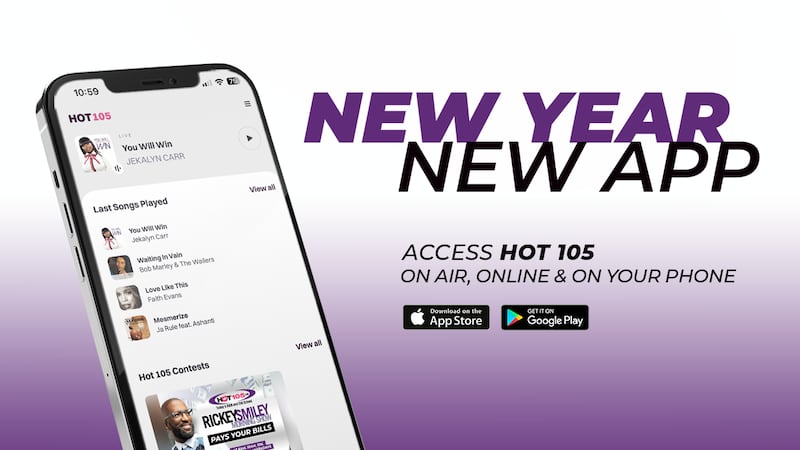 WHQT Hot105 New Year New App