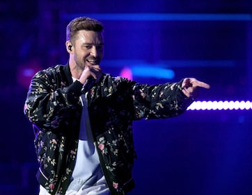 LAS VEGAS, NV - SEPTEMBER 22: (EDITORIAL USE ONLY; NO COMMERCIAL USE)  Justin Timberlake performs onstage during the 2018 iHeartRadio Music Festival at T-Mobile Arena on September 22, 2018 in Las Vegas, Nevada.  (Photo by Kevin Winter/Getty Images for iHeartMedia)
