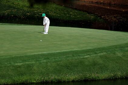 People golfing at Augusta National
