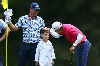 People golfing at Augusta National