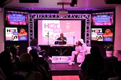 WHQT Hot 105 Hot Live Teddy Riley  Honda of South Miami Penthouse Performance Studio at CMG Miami