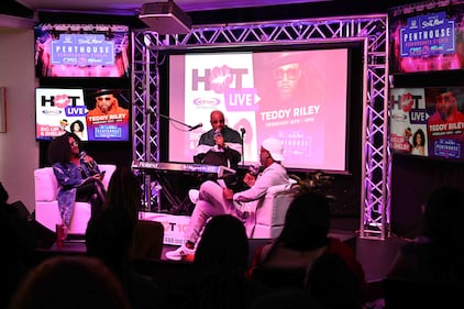 WHQT Hot 105 Hot Live Teddy Riley  Honda of South Miami Penthouse Performance Studio at CMG Miami