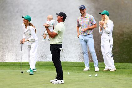 People golfing at Augusta National