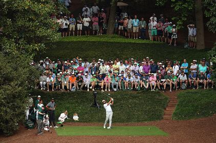 People golfing at Augusta National
