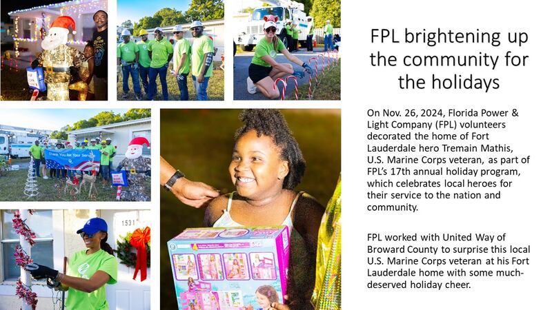 WHQT WEDR Hot105 99Jamz FPL Brightening Up The Community For The Holidays