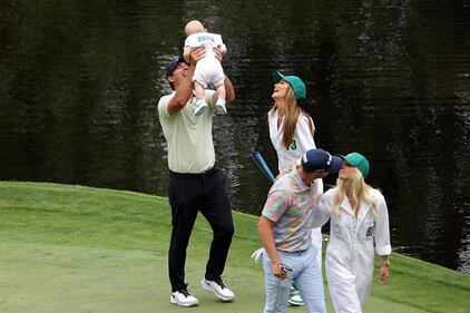People golfing at Augusta National