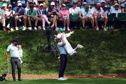 People golfing at Augusta National