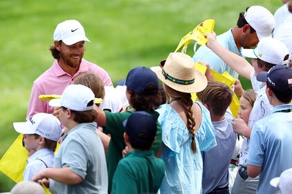 People golfing at Augusta National