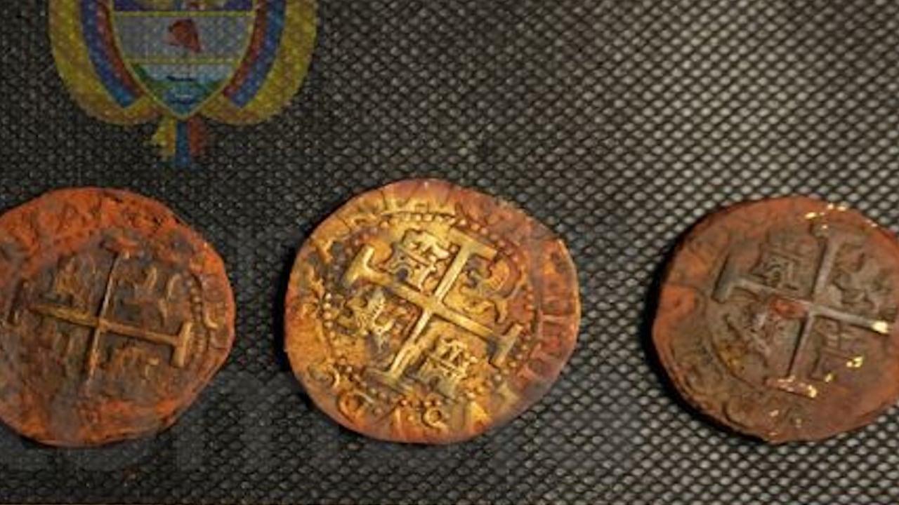These gold coins were recovered from a vessel called the "Holy Grail of shipwrecks" and were minted in Peru in 1707.