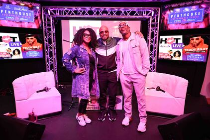 WHQT Hot 105 Hot Live Teddy Riley  Honda of South Miami Penthouse Performance Studio at CMG Miami