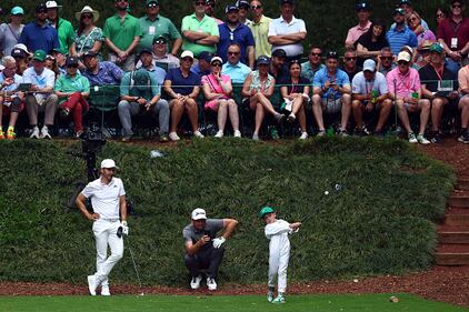 People golfing at Augusta National
