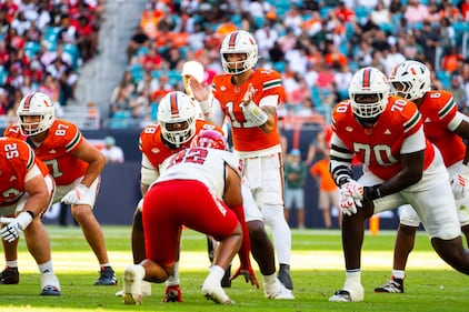 Miami Hurricanes vs NC State football - Nov 15th, 2025