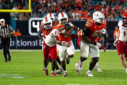 Miami Hurricanes vs NC State football - Nov 15th, 2025