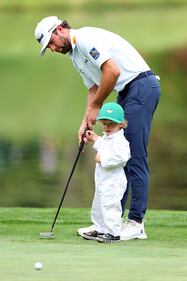 People golfing at Augusta National