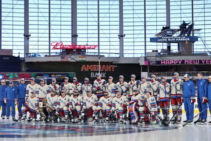 2026 Discover NHL Winter Classic New York Rangers  Florida Panthers Practice Day