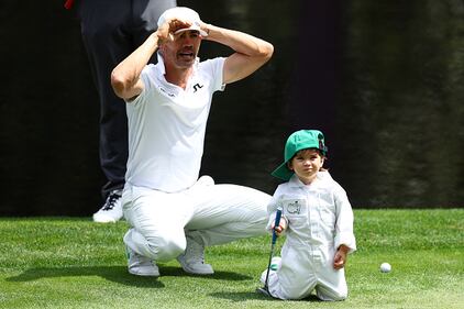 People golfing at Augusta National