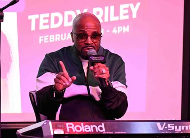 WHQT Hot 105 Hot Live Teddy Riley Honda of South Miami Penthouse Performance Studio at CMG Miami