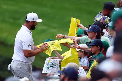 People golfing at Augusta National