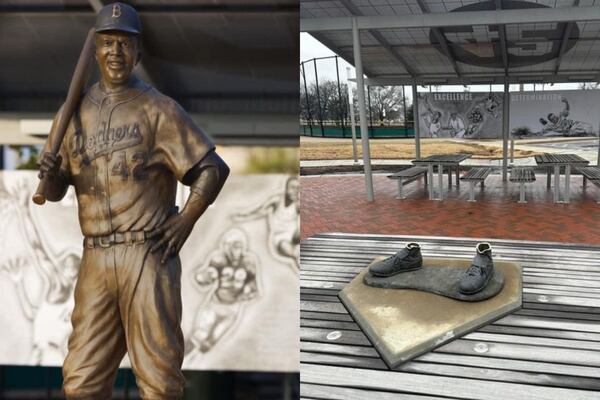 Cleats left after Jackie Robinson statue stolen, destroyed will be donated to Negro Leagues Museum